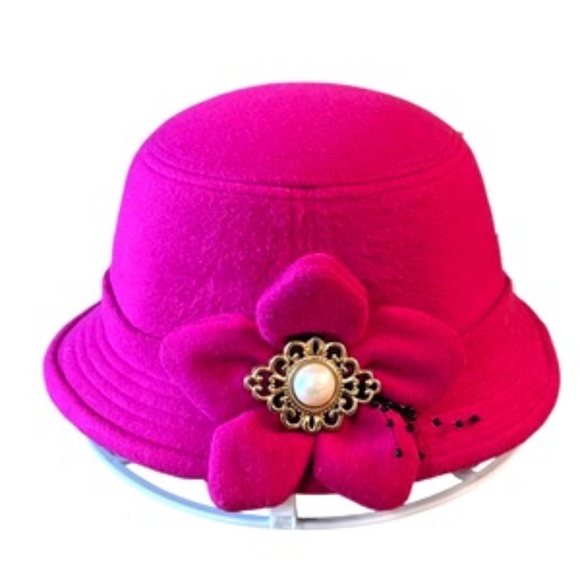 Womens Church Hat Pink One Size Fits All Hat - Picture 1 of 9